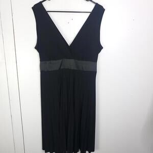 Vintage Dress Womens 1X Taboo Babydoll Empire Waist Y2K Accordion Skirt Pleating